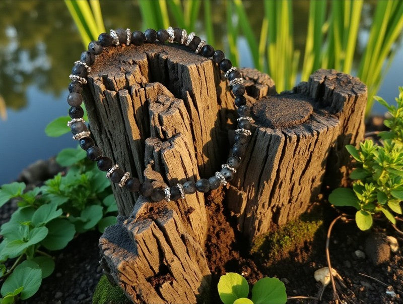 Bracelet élastique en pierre naturelle de labradorite
Bijou énergétique – bracelet labradorite fait main