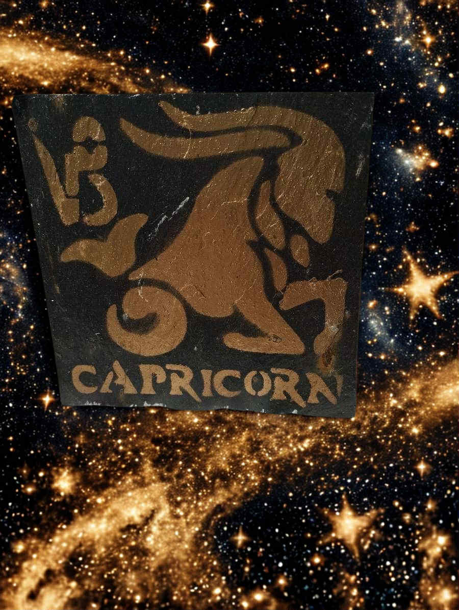 Ardoise signe astrologique capricorne