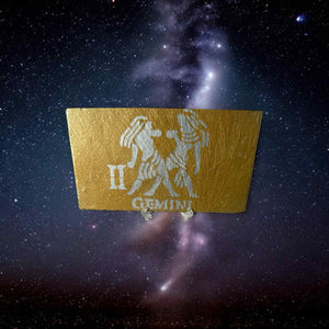 Ardoise signe astrologique du gémeaux
Ardoise peinture à la main
Cadeau signe du zodiac 