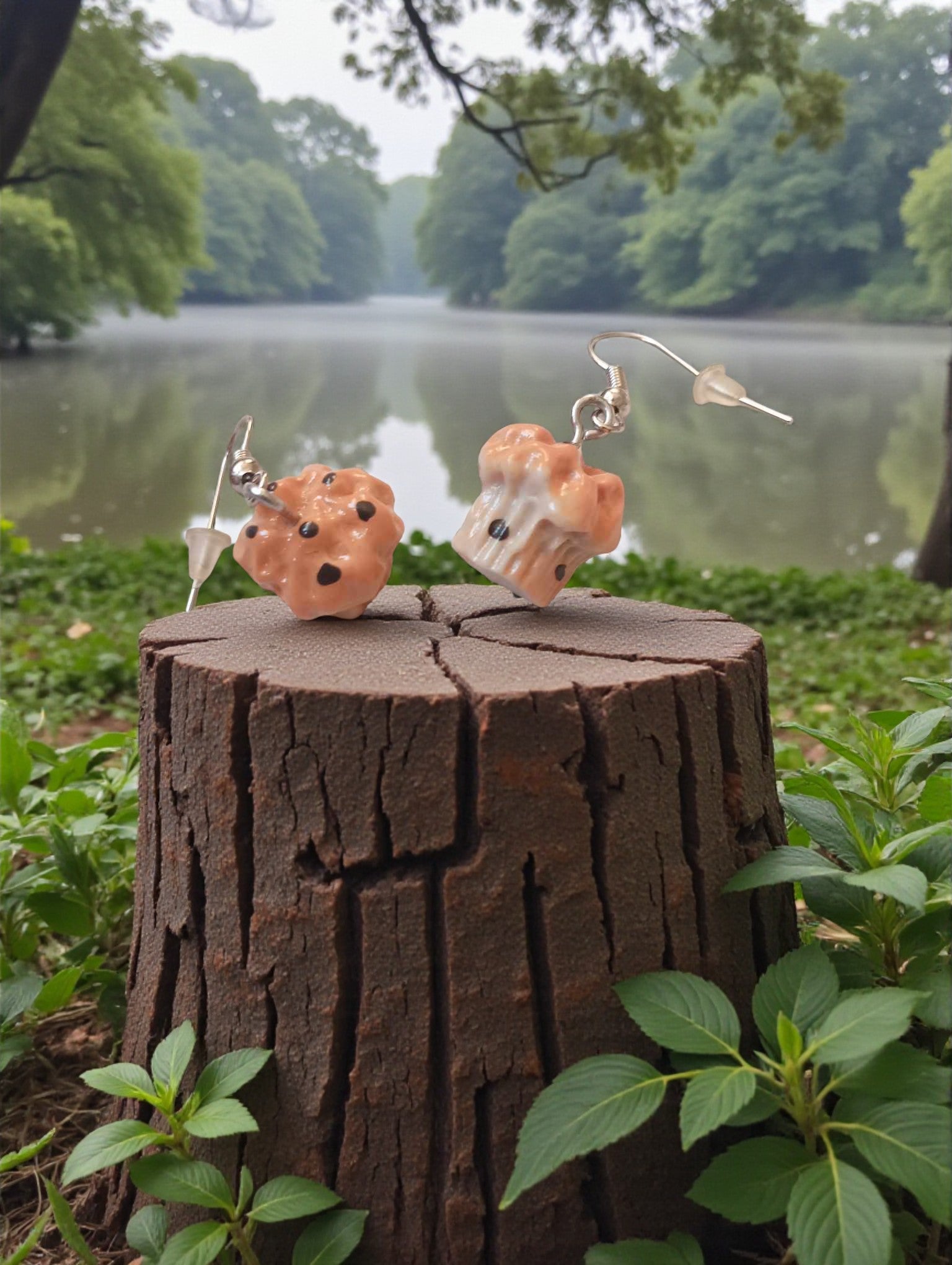 Boucles d’oreilles muffin en pâte Fimo sur crochets platine inoxydable hypoallergéniques

Boucles artisanales muffin en pâte polymère Fimo pour femme