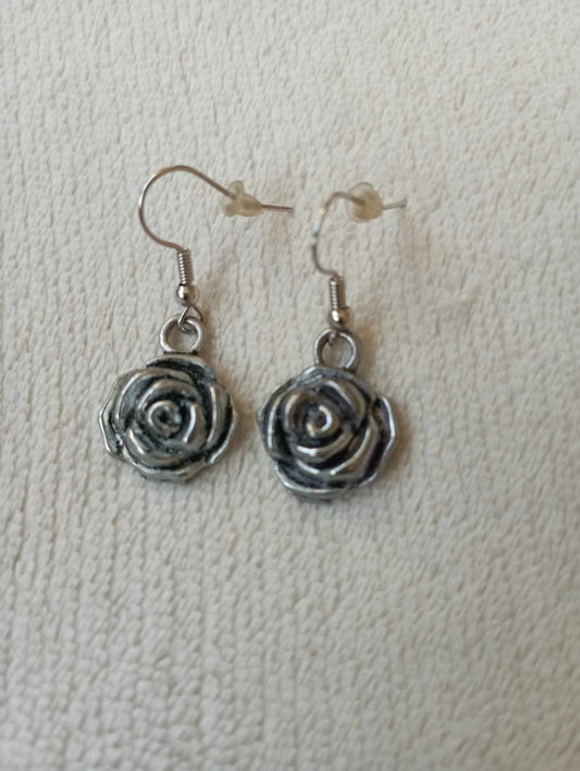 Boucles d'oreilles fleur connecteur