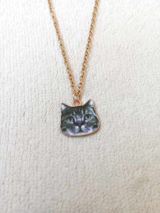 Collier tête de chat