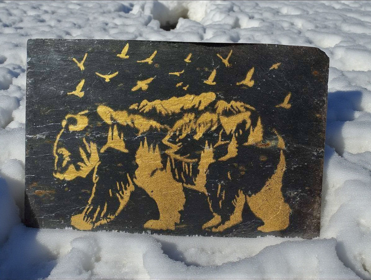 Complicité Boréale – ours polaire et oiseau