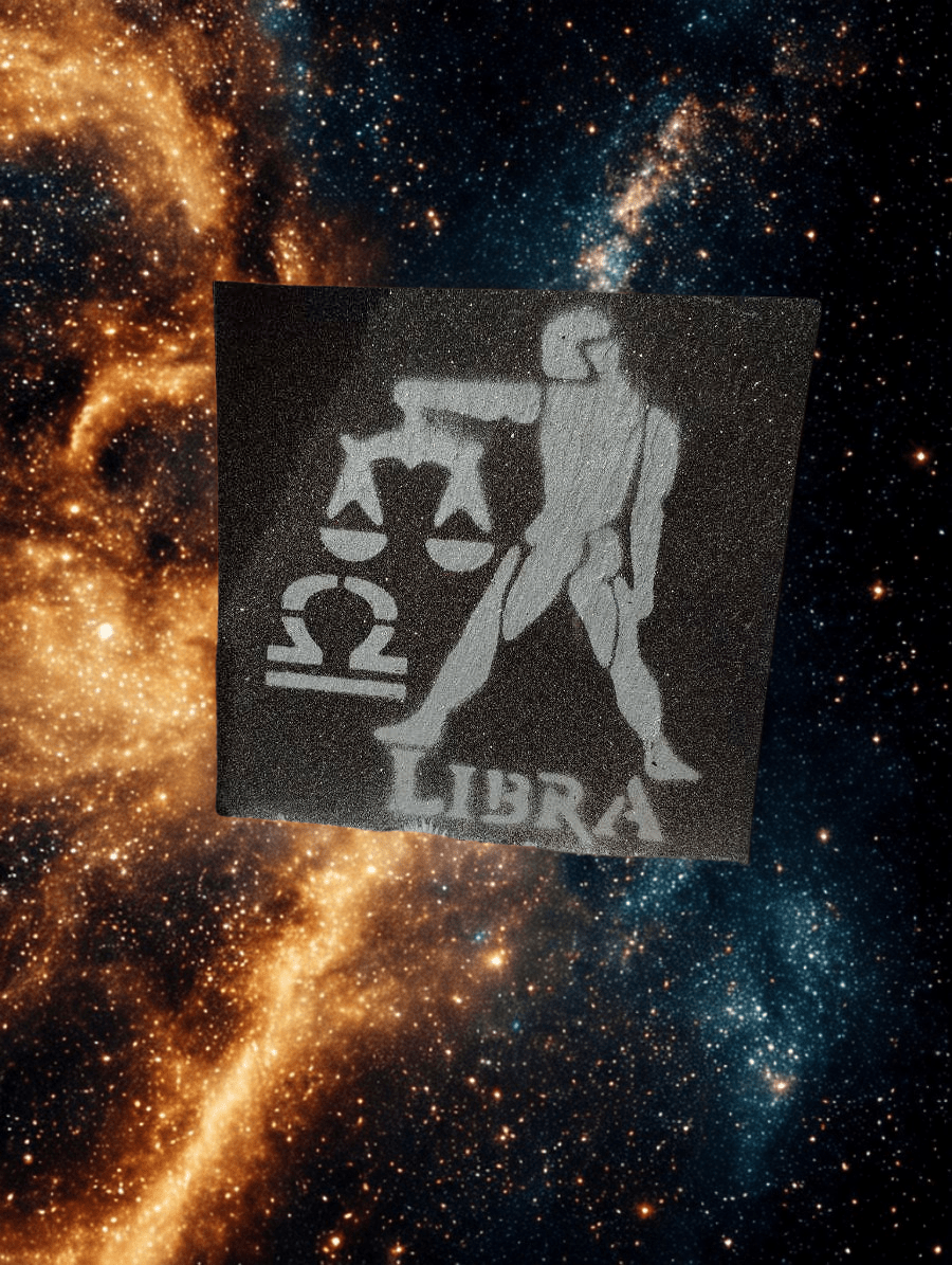 Ardoise signe astrologique balance - Les créations d'asuna