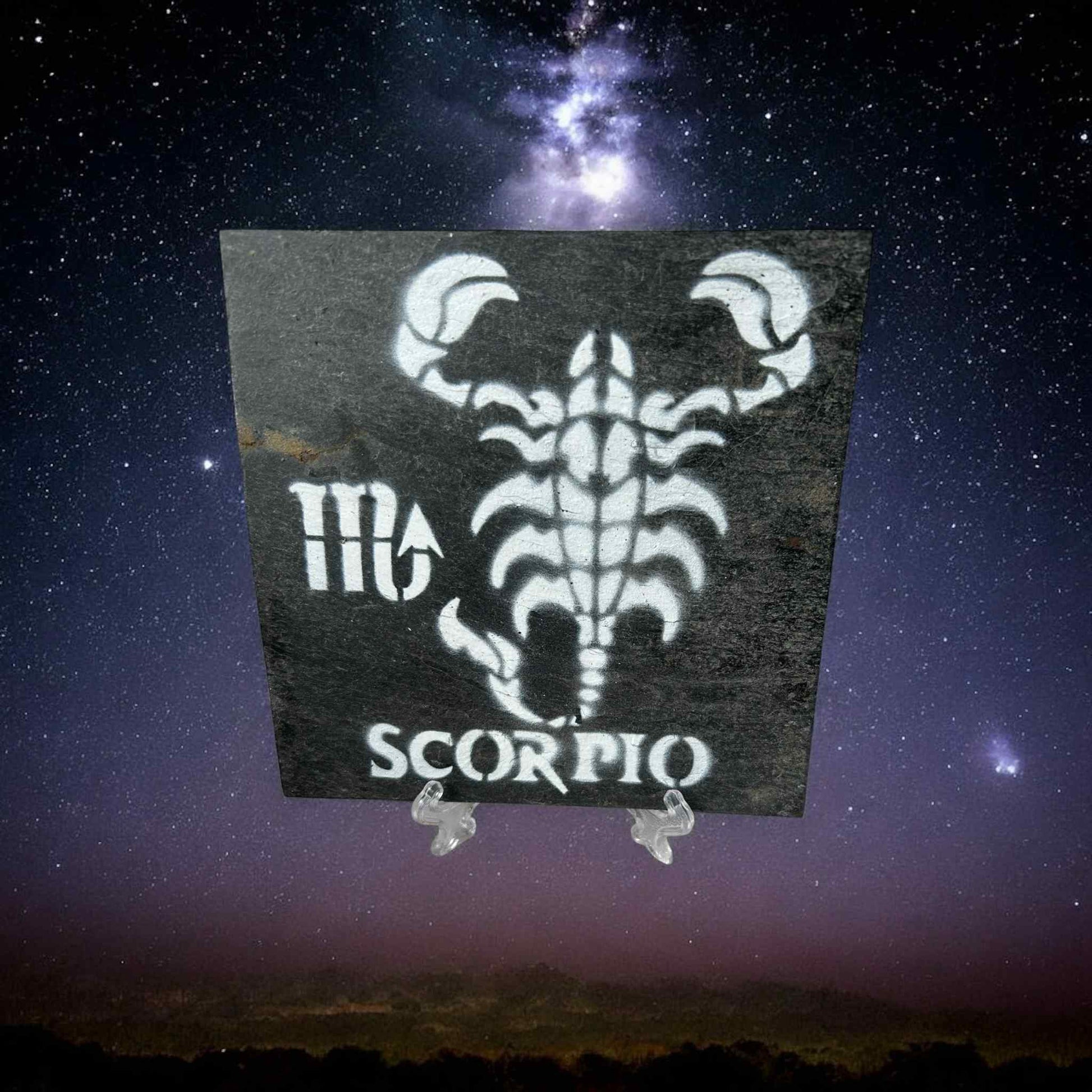 Ardoise signe astrologique scorpion