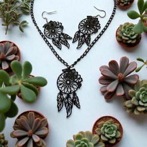 Parure raffinée petit attrape-rêves noir sur chaîne aluminium et crochets platine hypoallergéniques

Parure petit attrape-rêves noir avec chaîne aluminium et crochets platine hypoallergéniques